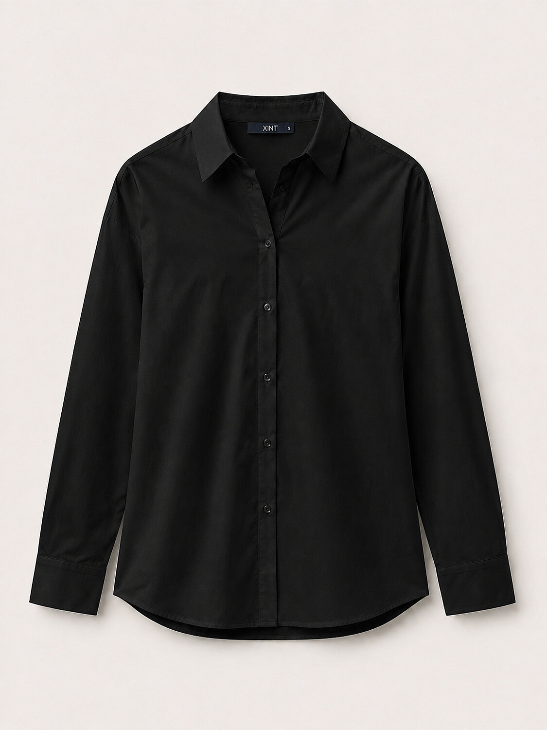 100% Cotton Oversized Basic Shirt - 5