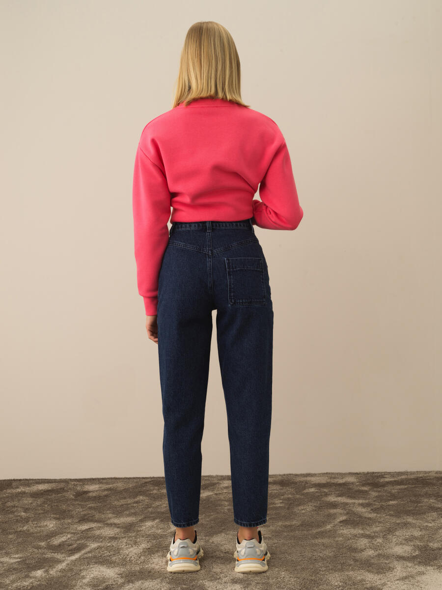 100% Cotton Oversized Denim Pants - 5