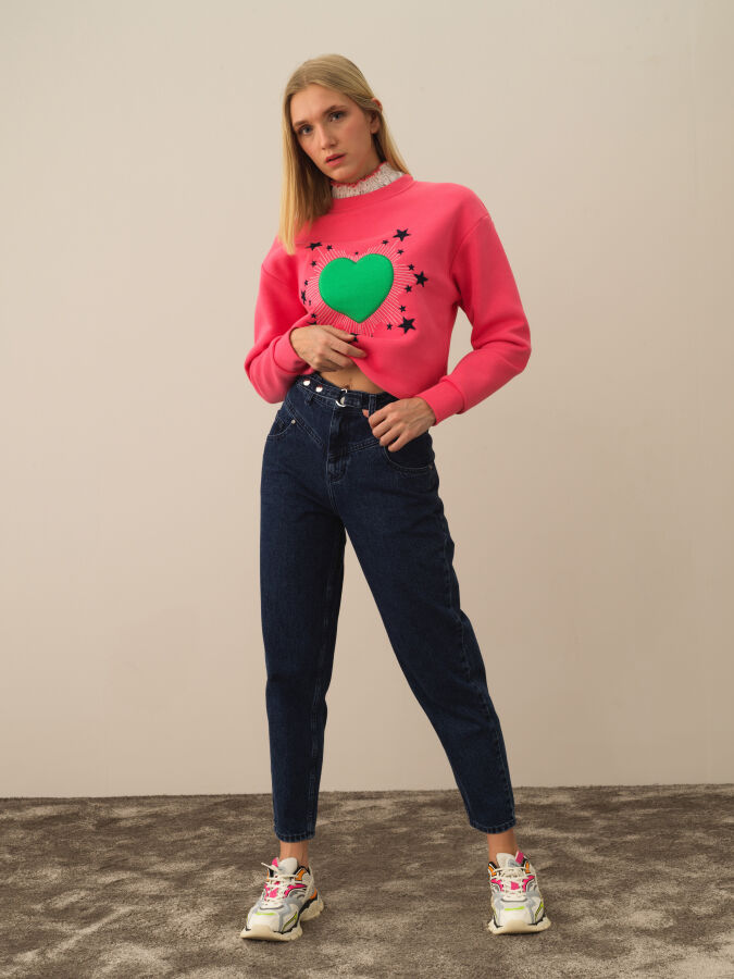 100% Cotton Oversized Denim Pants - Xint