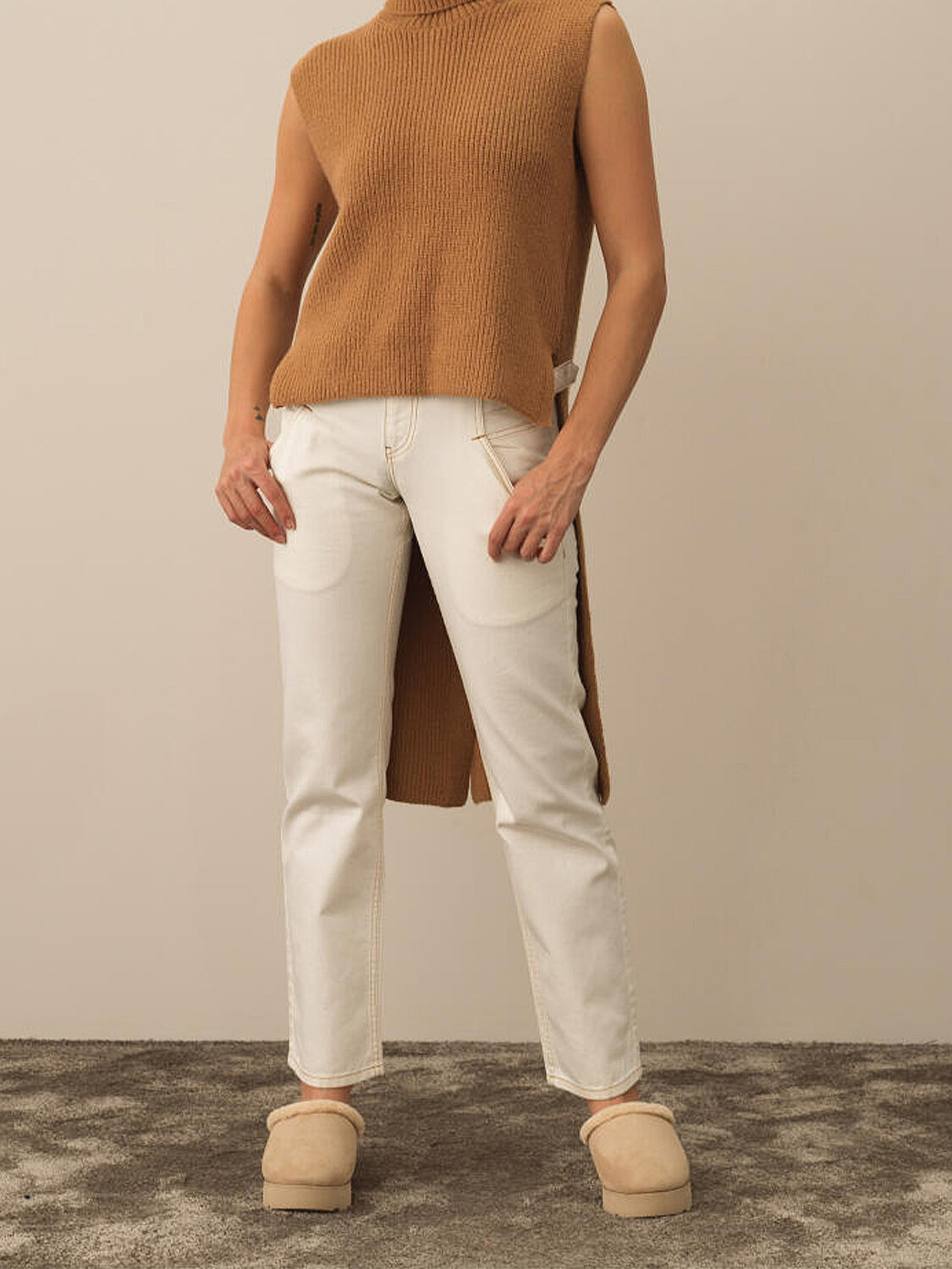 100% Cotton Oversized Denim Pants - 2
