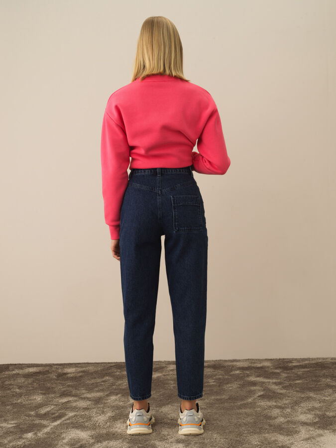 100% Cotton Oversized Denim Pants - Xint