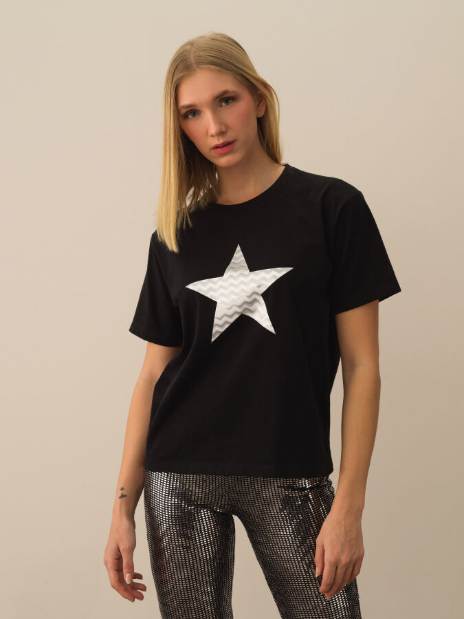 100% Cotton Oversized Printed T-Shirt - Xint