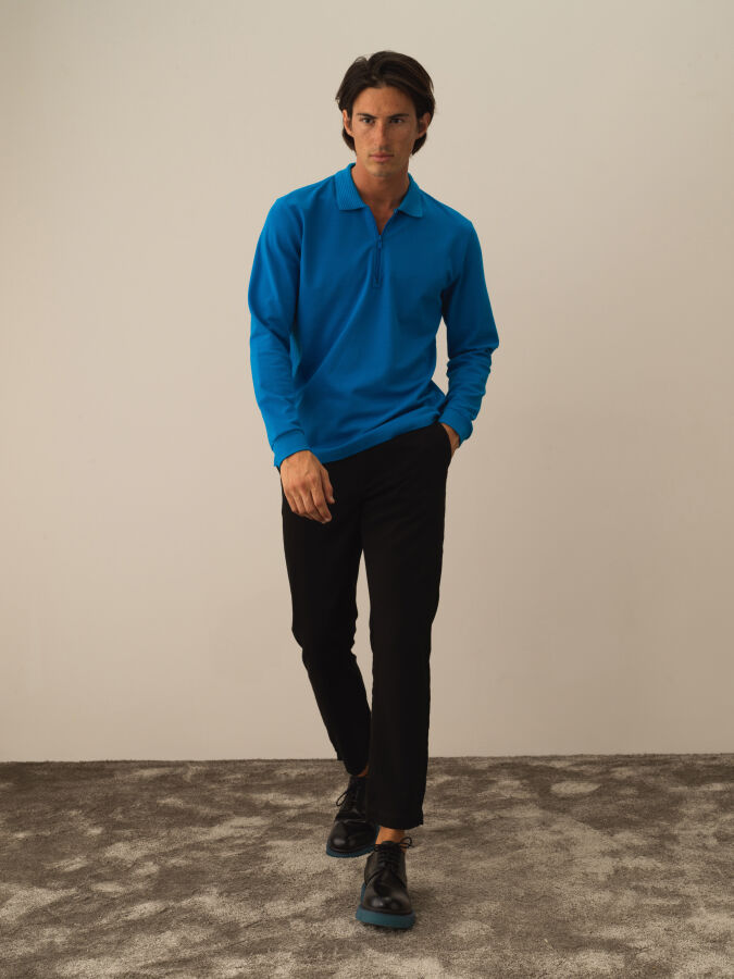 100% Cotton Regular Fit Basic Polo T-Shirt - Xint