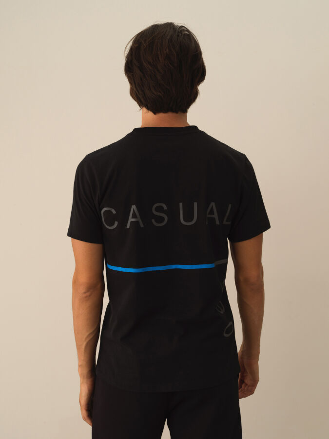 100% Cotton Regular Fit Printed T-Shirt - Xint