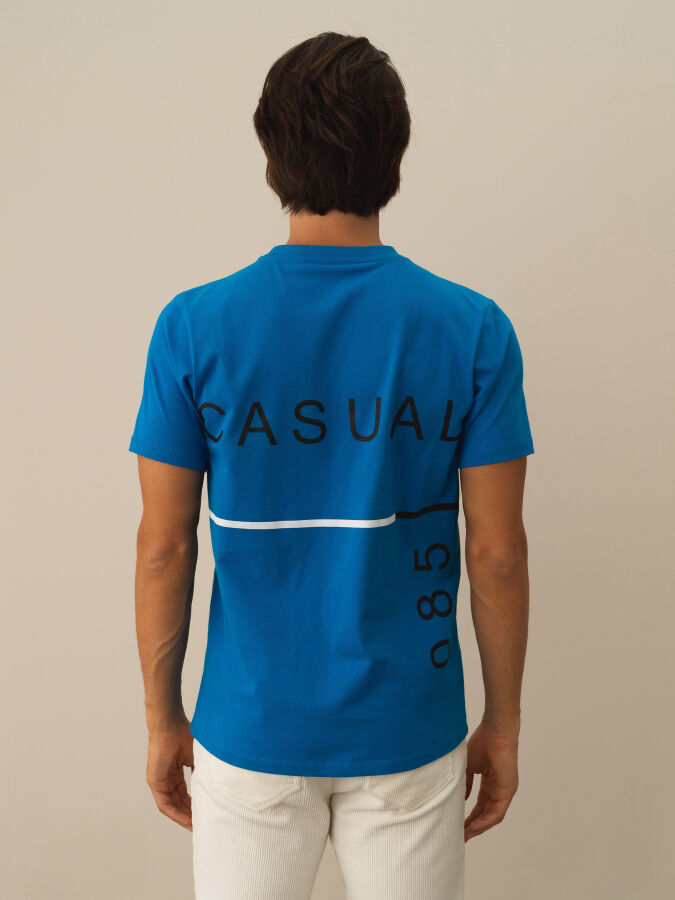 100% Cotton Regular Fit Printed T-Shirt - Xint