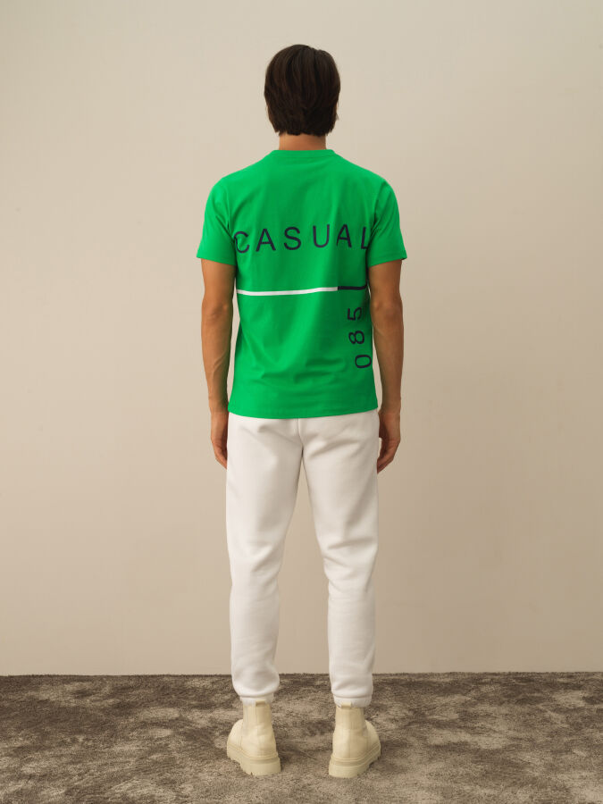 100% Cotton Regular Fit Printed T-Shirt - Xint