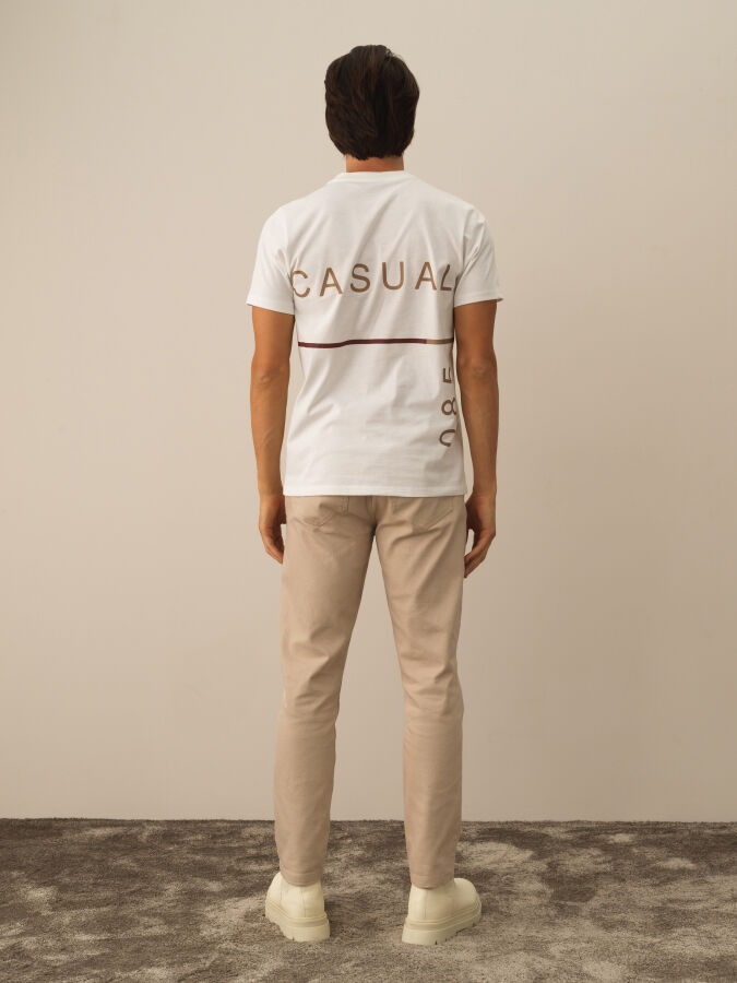 100% Cotton Regular Fit Printed T-Shirt - Xint