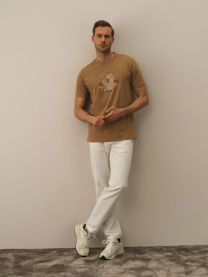 100% Cotton Regular Fit Printed T-Shirt - Xint