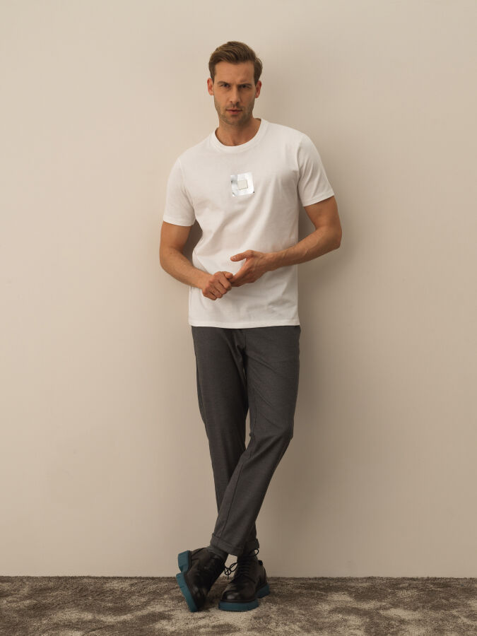 100% Cotton Regular Fit Printed T-Shirt - Xint