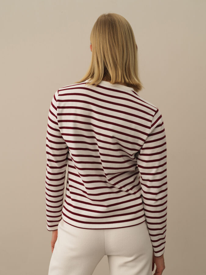 100% Cotton Regular Fit Striped T-Shirt - Xint