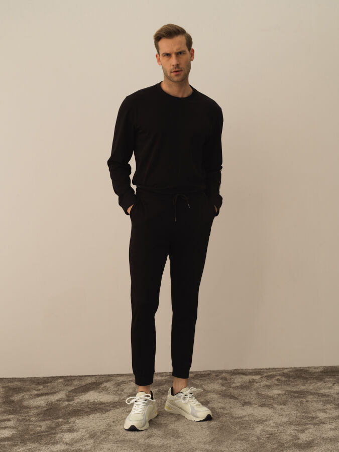 100% Cotton Regular Fit Sweat Pants - Xint