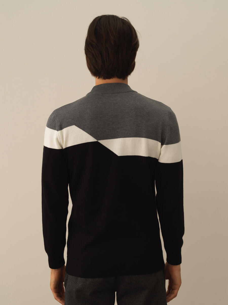 100% Cotton Regular Fit Sweater - 3