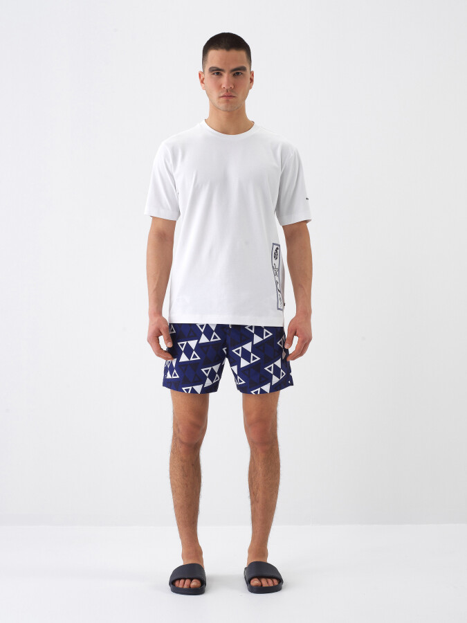 Lacivert Formunu Koruyan Regular Fit Şort (1)