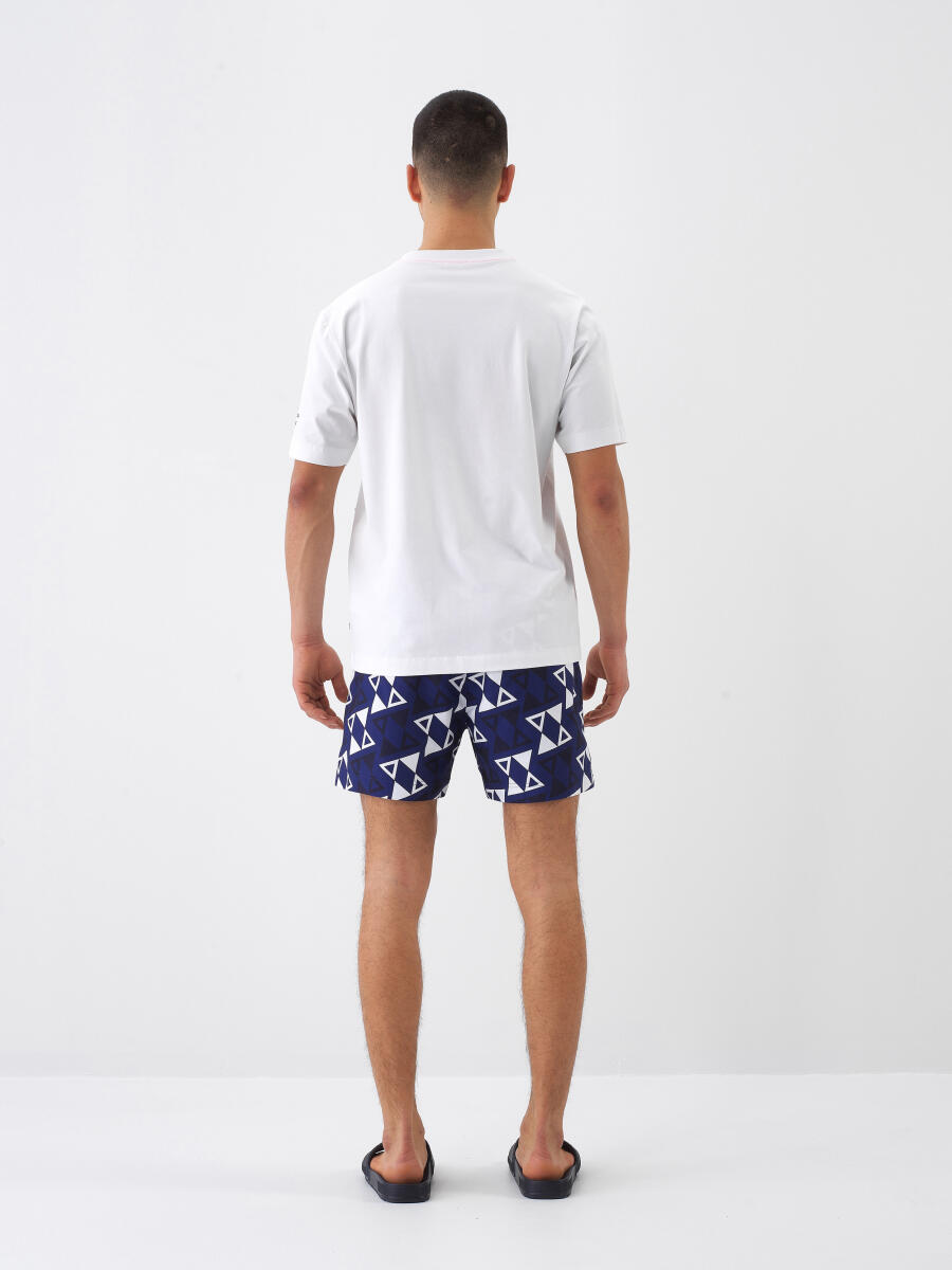 Lacivert Formunu Koruyan Regular Fit Şort - 5