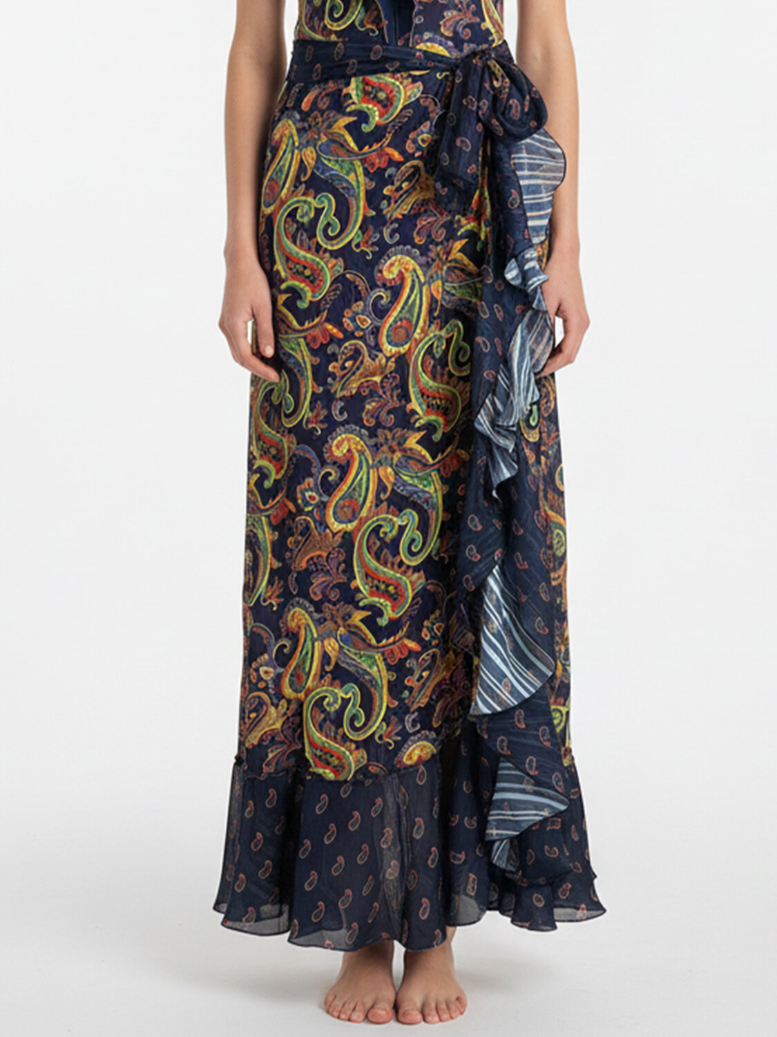 Lacivert Formunu Koruyan Regular Fit Pareo