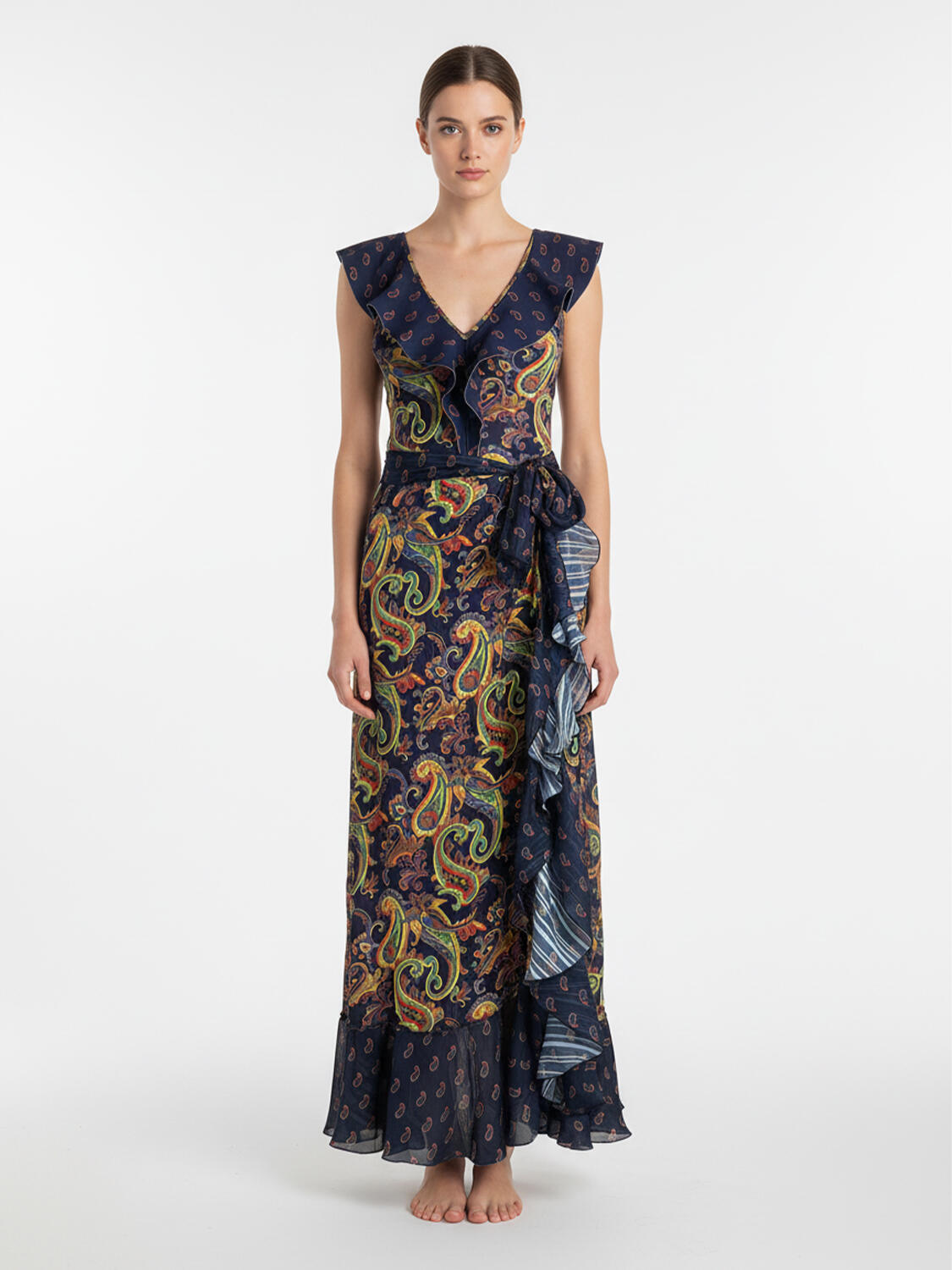 Lacivert Formunu Koruyan Regular Fit Pareo - 2