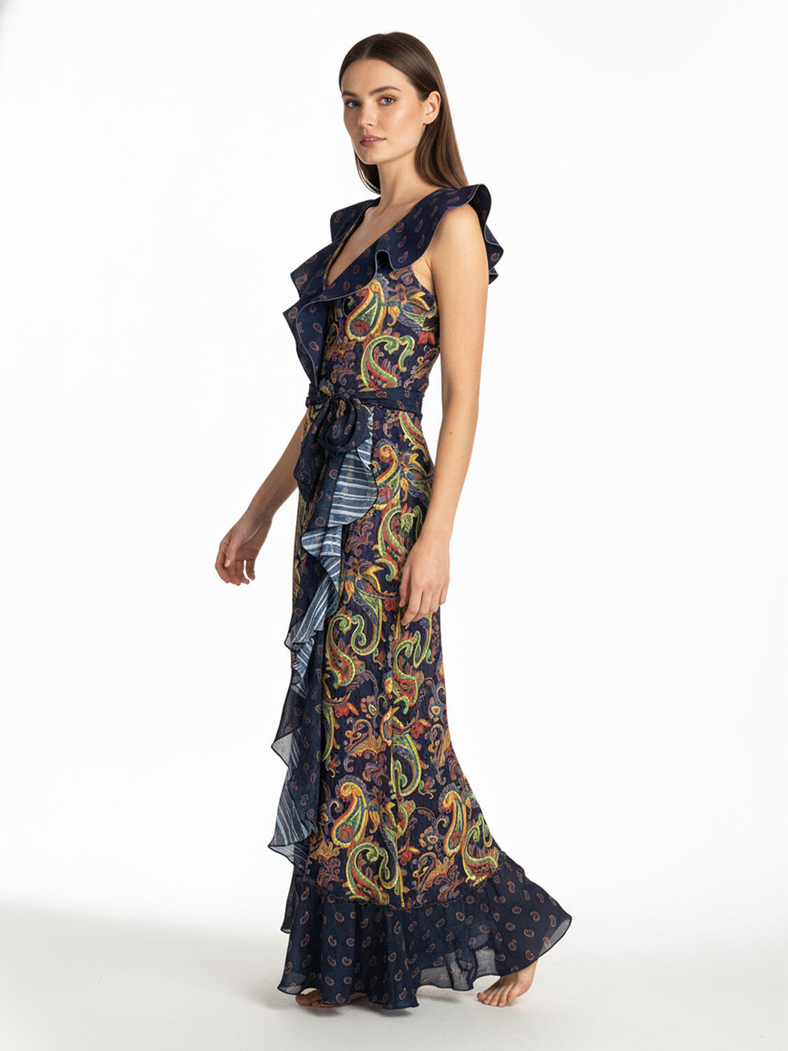 Lacivert Formunu Koruyan Regular Fit Pareo - 3