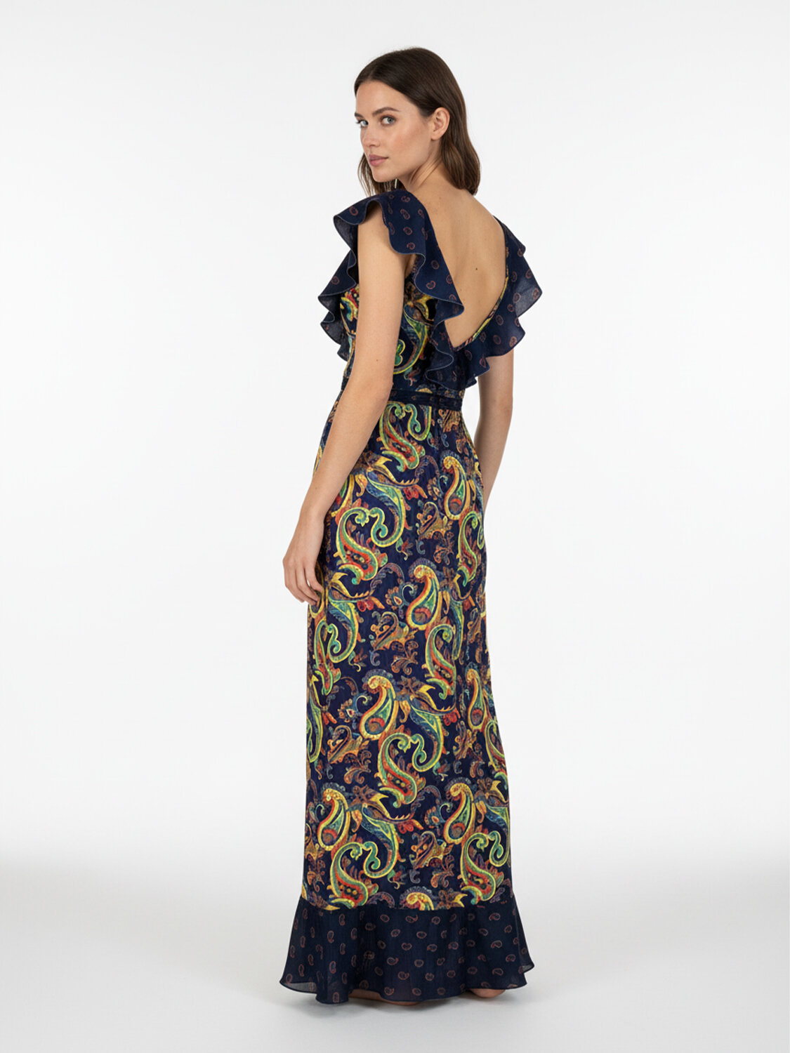 Lacivert Formunu Koruyan Regular Fit Pareo - 4