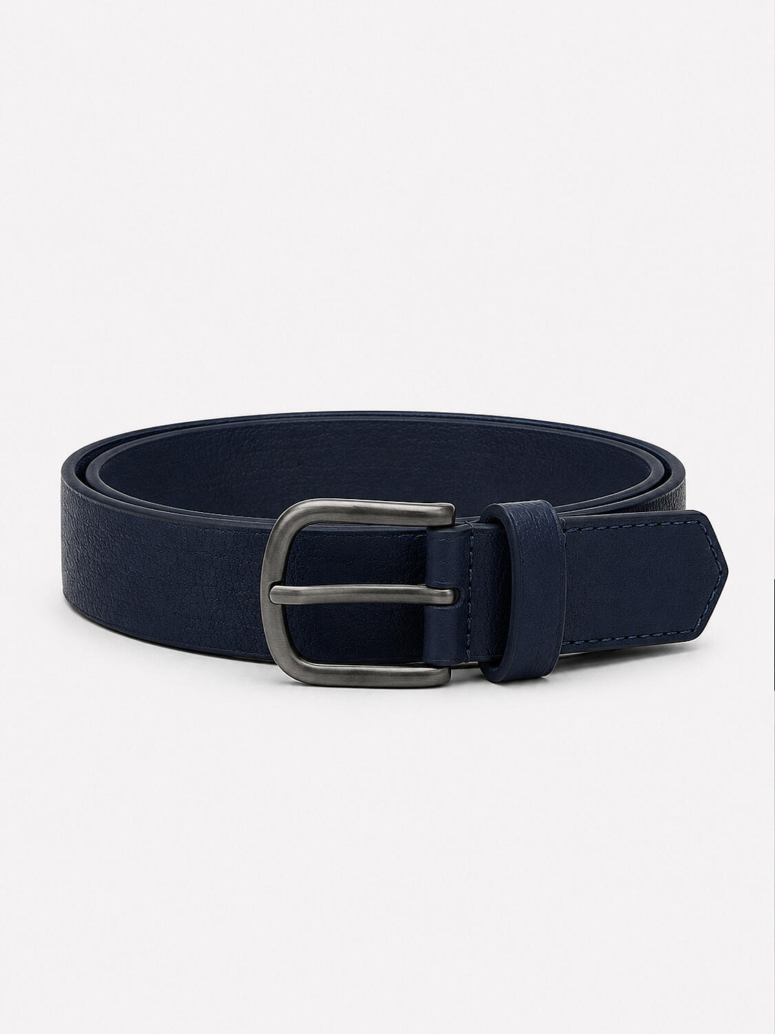 Lacivert %100 Deri Standart Fit Kemer (1)