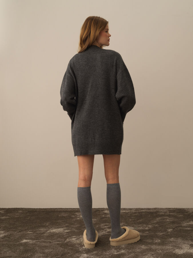 Buttoned Oversized Cardigan - Xint