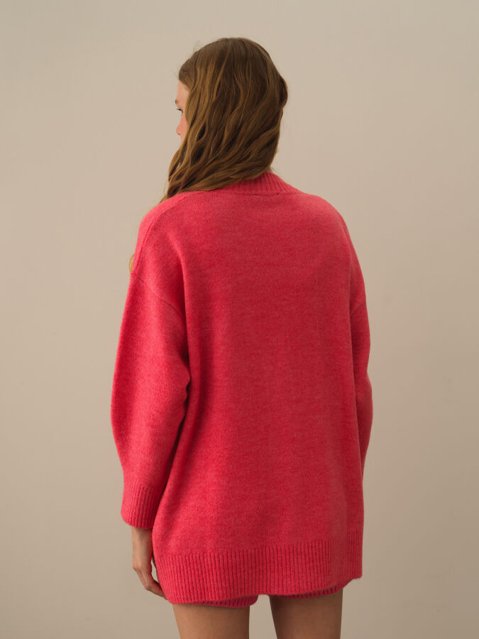 Buttoned Oversized Cardigan - Xint