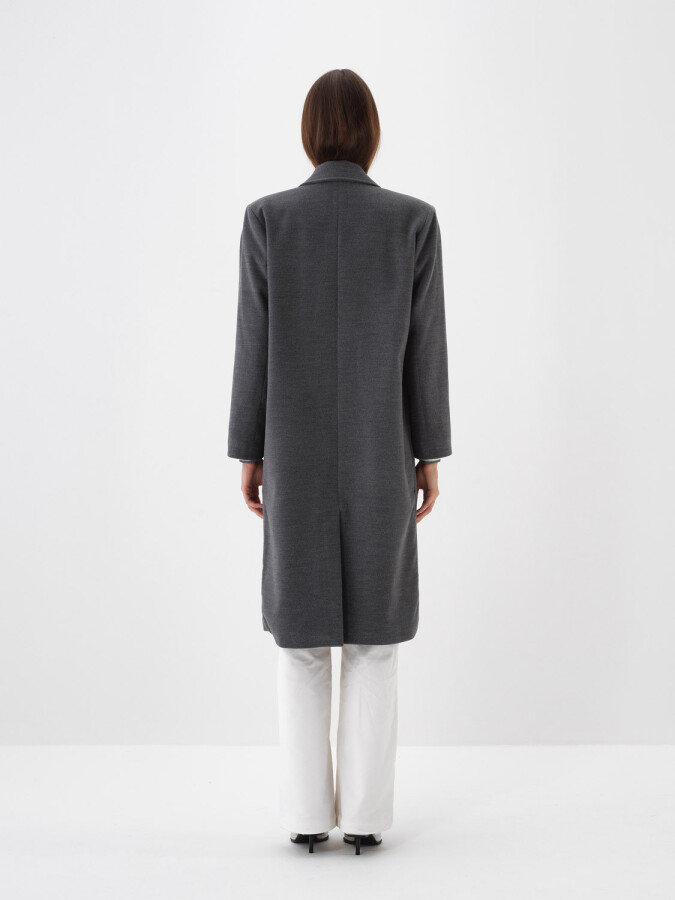 Buttoned Oversized Coat - Xint