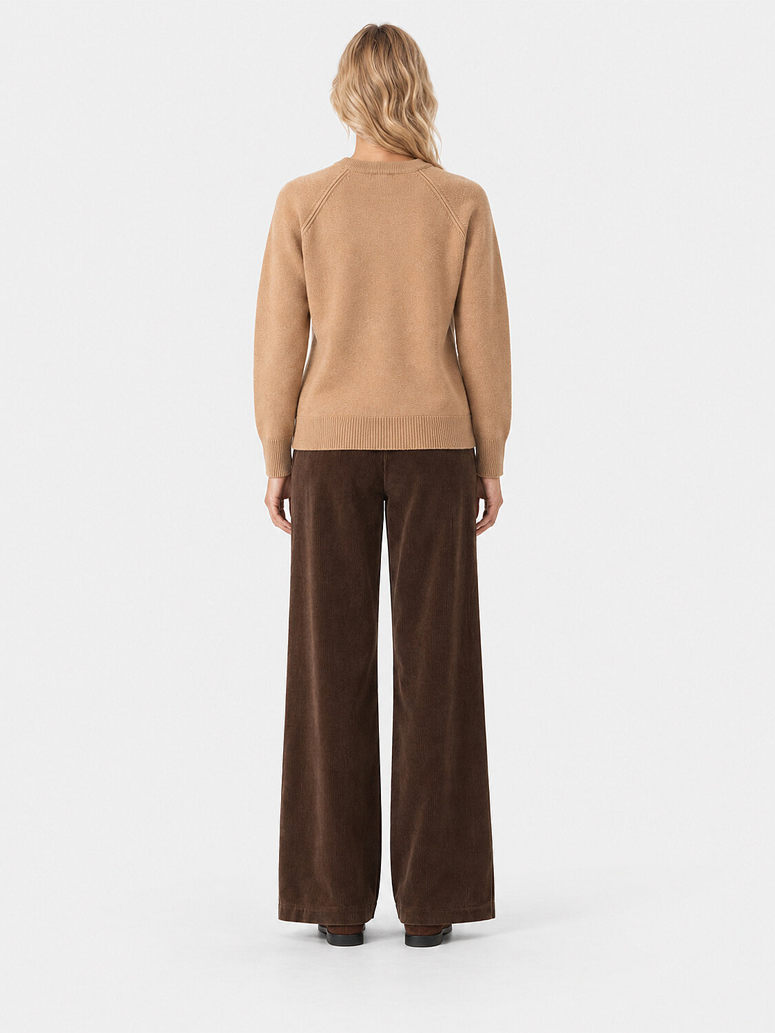 Camel Oversize Bisiklet Yaka Kazak - 5