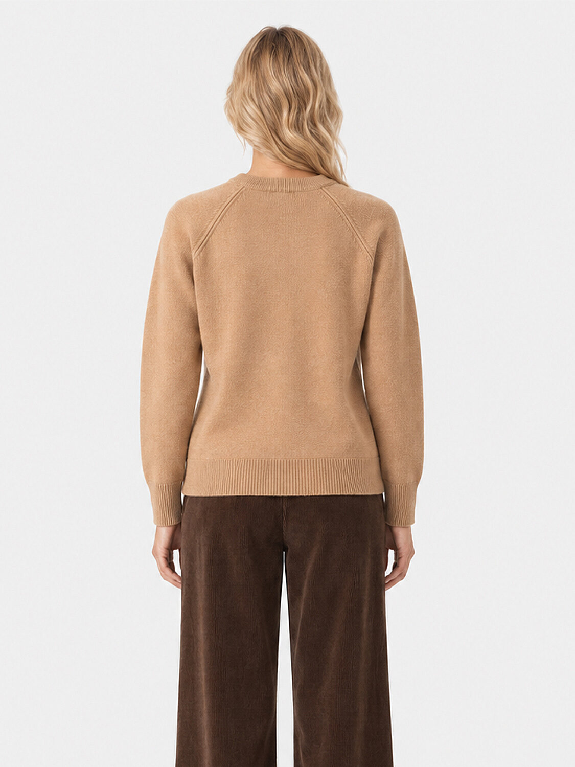 Camel Oversize Bisiklet Yaka Kazak - 4