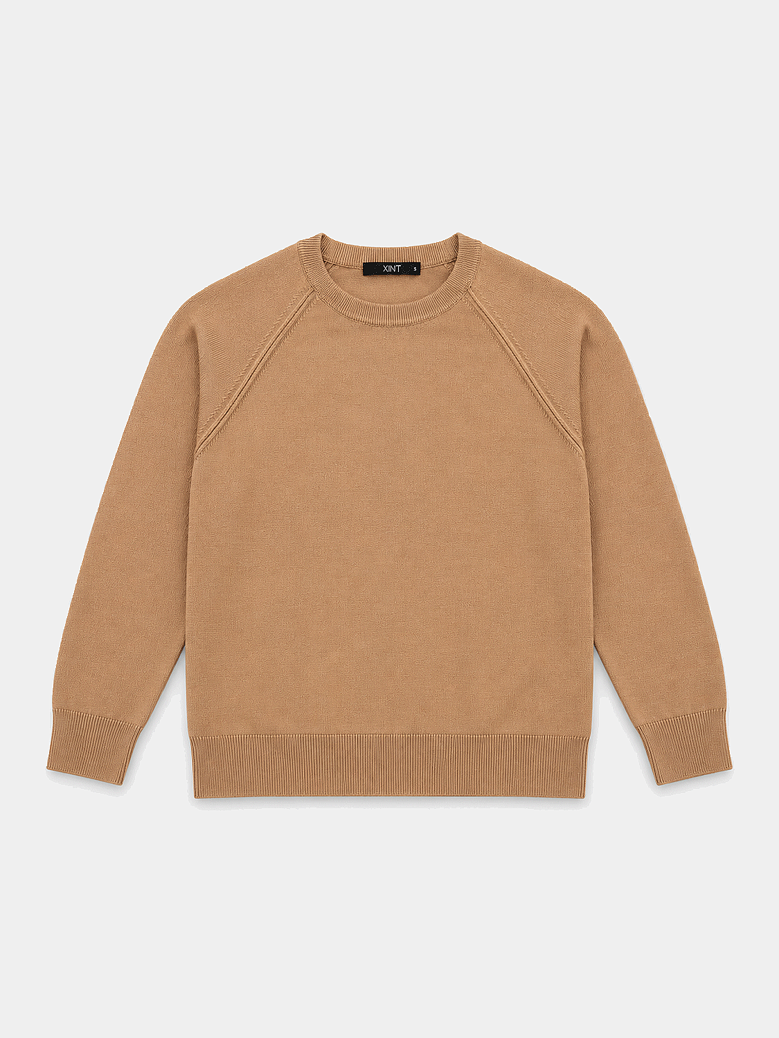 Camel Oversize Bisiklet Yaka Kazak - 1