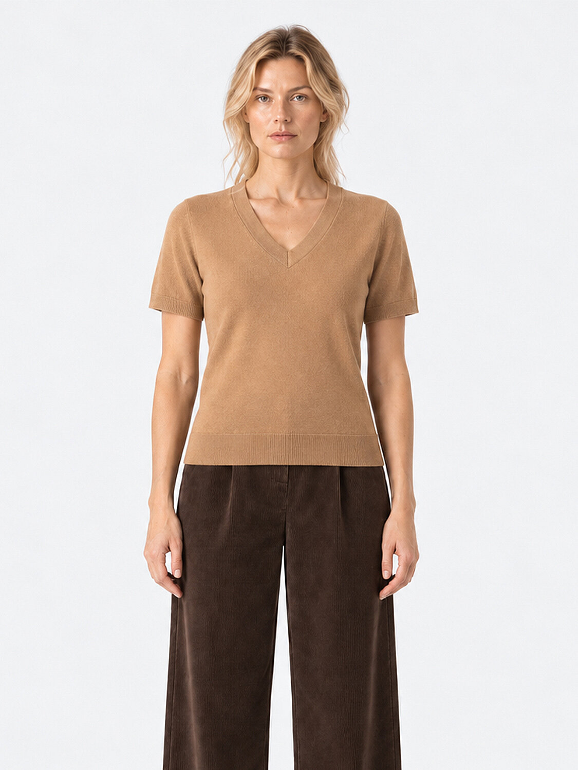 Camel Regular Fit V Yaka Kazak - 2