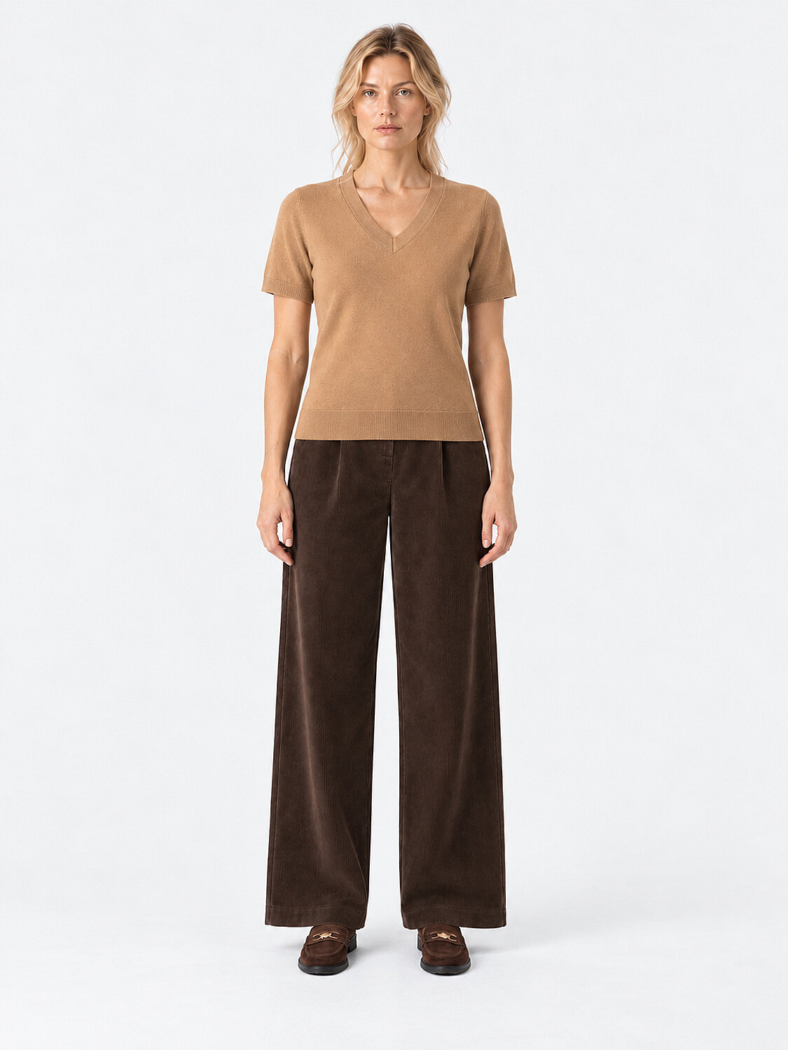 Camel Regular Fit V Yaka Kazak - 3