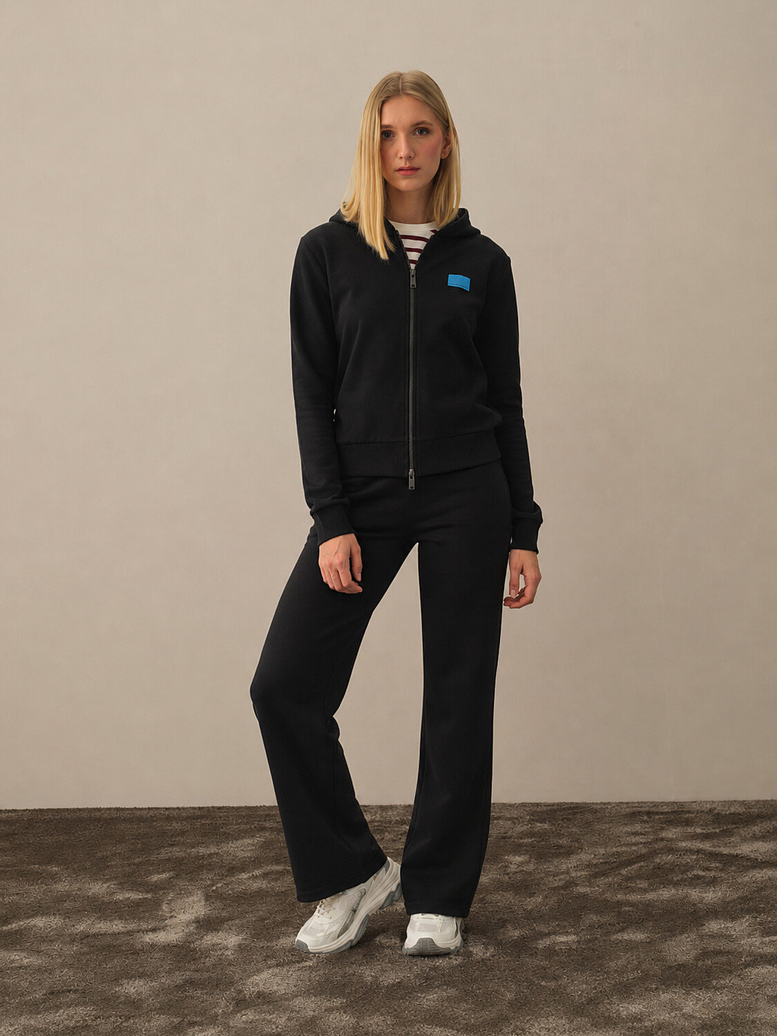 Cotton Hooded Oversized Sweat Jacket - 2