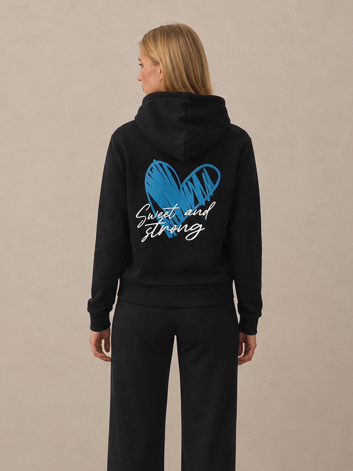 Cotton Hooded Oversized Sweat Jacket - 3