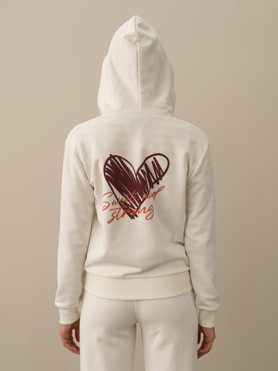 Cotton Hooded Oversized Sweat Jacket - 3