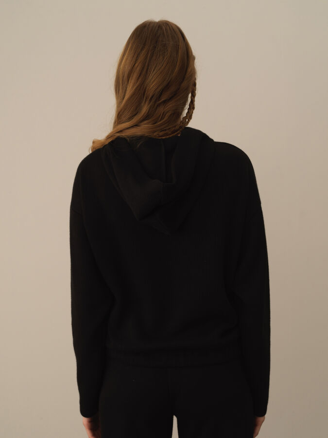 Cotton Hooded Oversized Sweatshirt - Xint