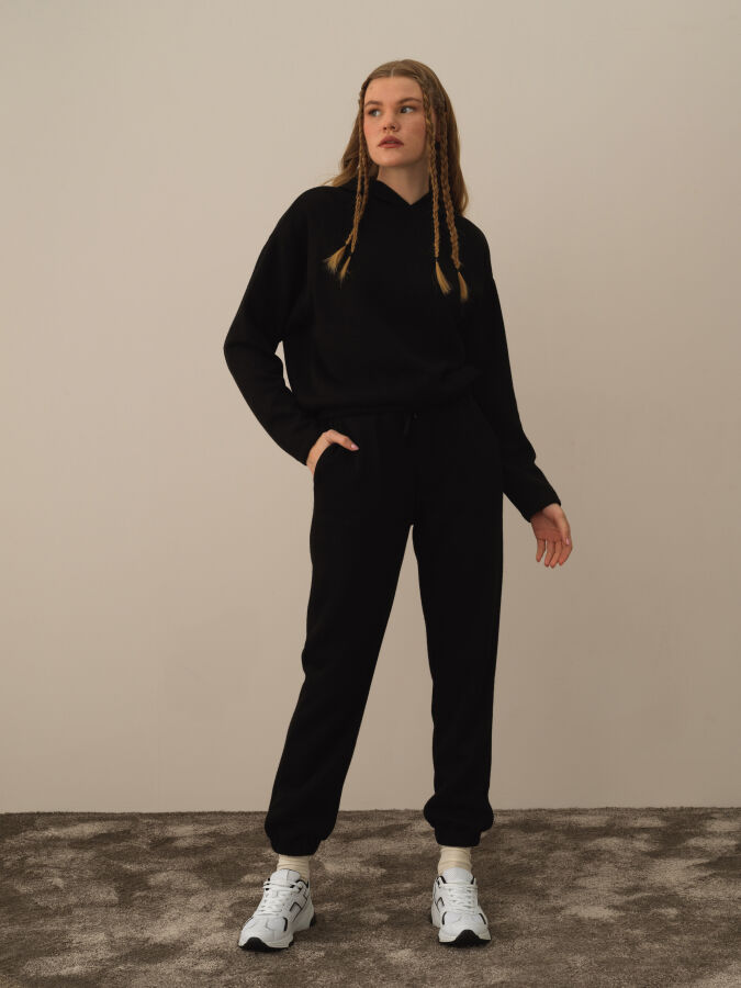 Cotton Hooded Oversized Sweatshirt - Xint