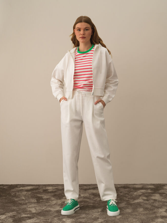 Cotton Hooded Regular Fit Sweat Jacket - Xint