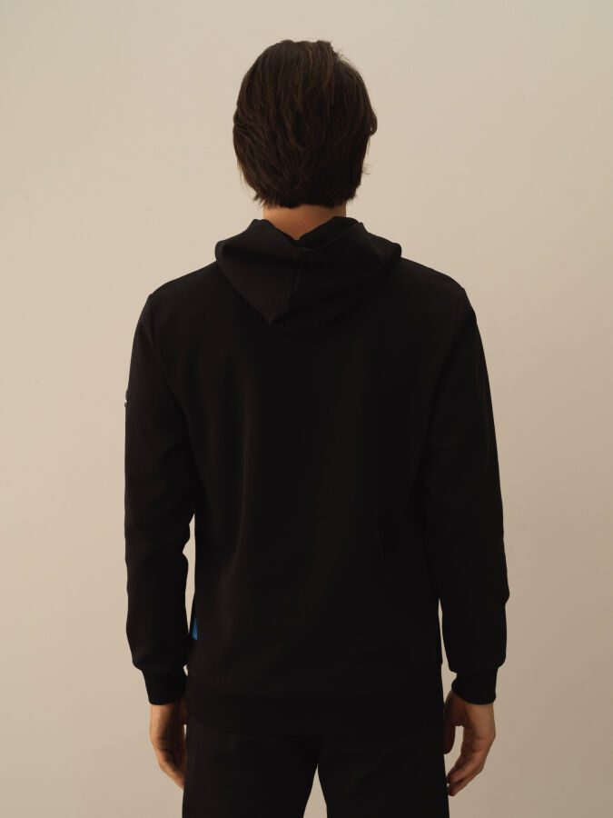 Cotton Hooded Regular Fit Sweatshirt - Xint