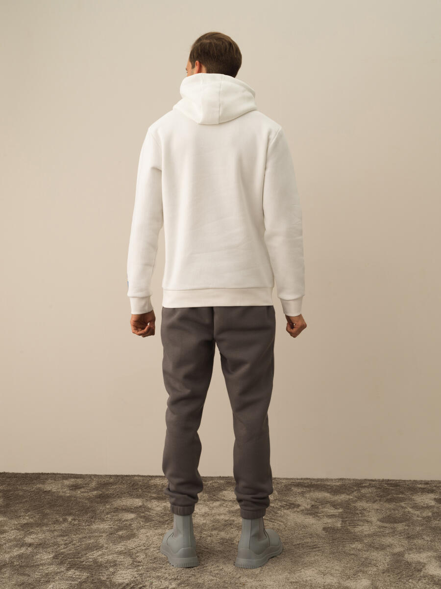 Cotton Hooded Regular Fit Sweatshirt - 5