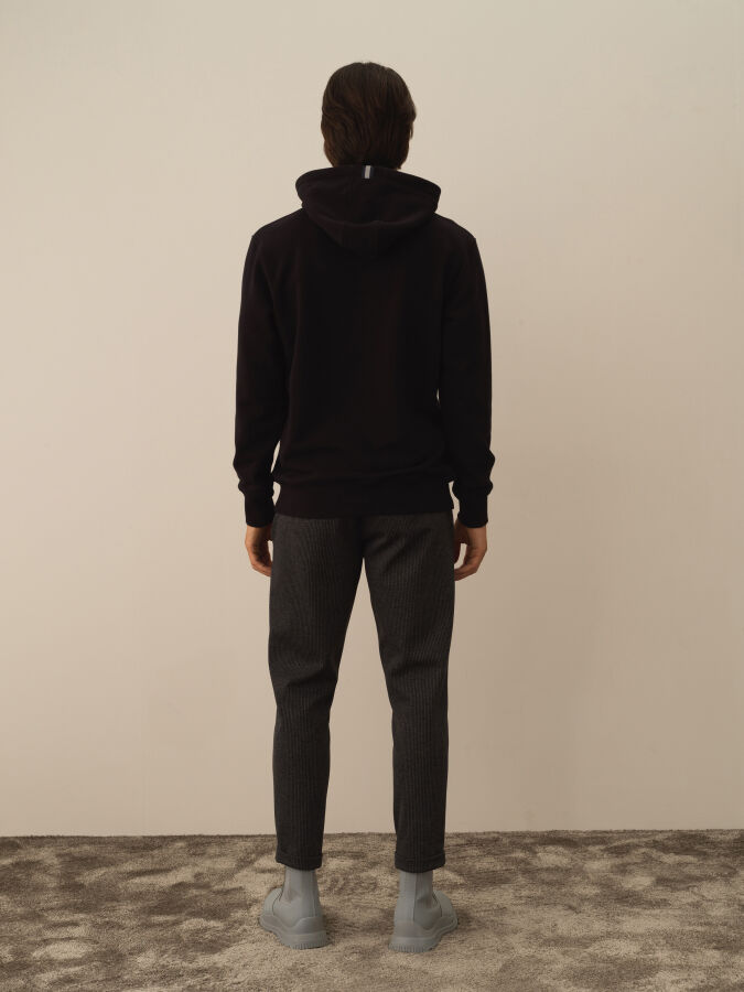 Cotton Hooded Regular Fit Sweatshirt - Xint