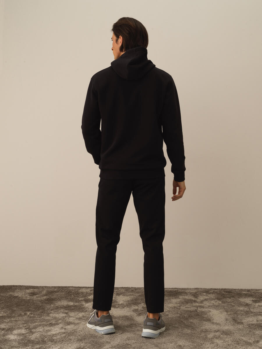 Cotton Hooded Regular Fit Sweatshirt - 5