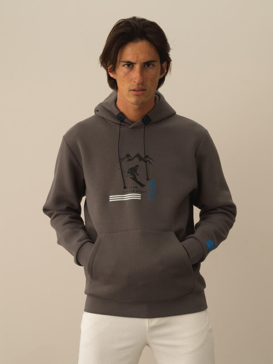 Cotton Hooded Regular Fit Sweatshirt
