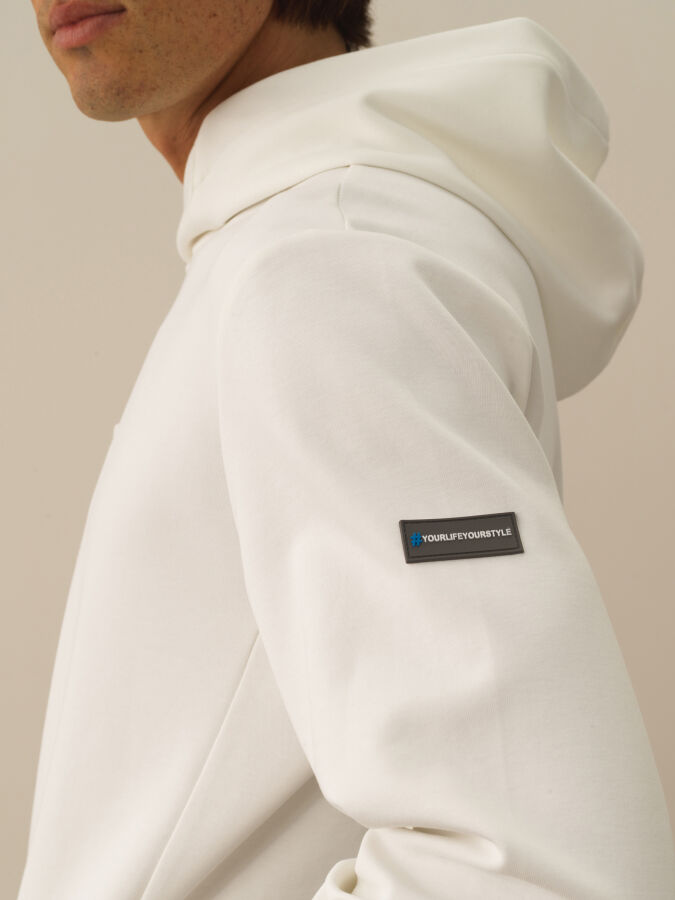 Cotton Hooded Regular Fit Sweatshirt - Xint