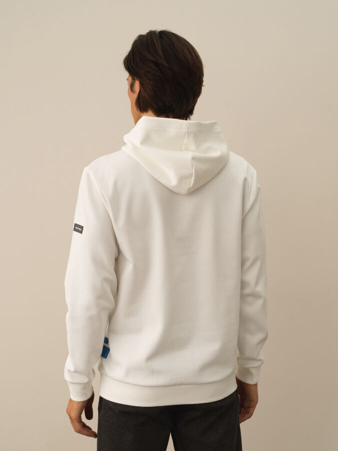 Cotton Hooded Regular Fit Sweatshirt - Xint