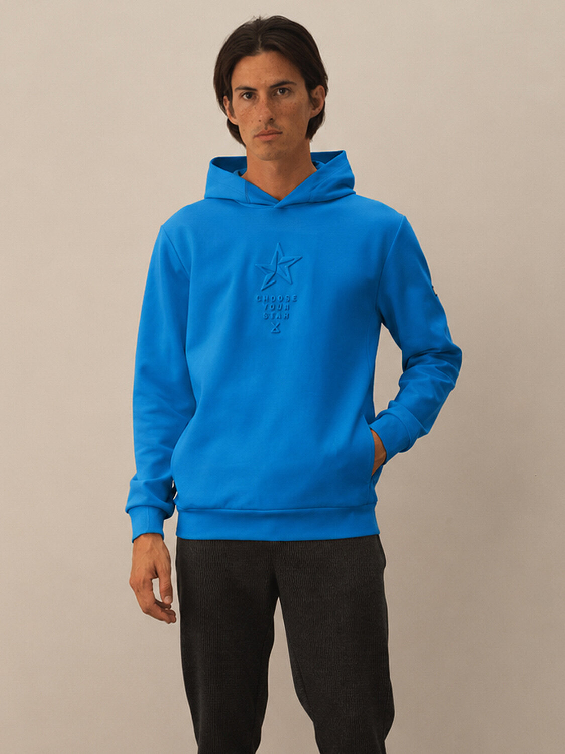 Cotton Hooded Regular Fit Sweatshirt - 1