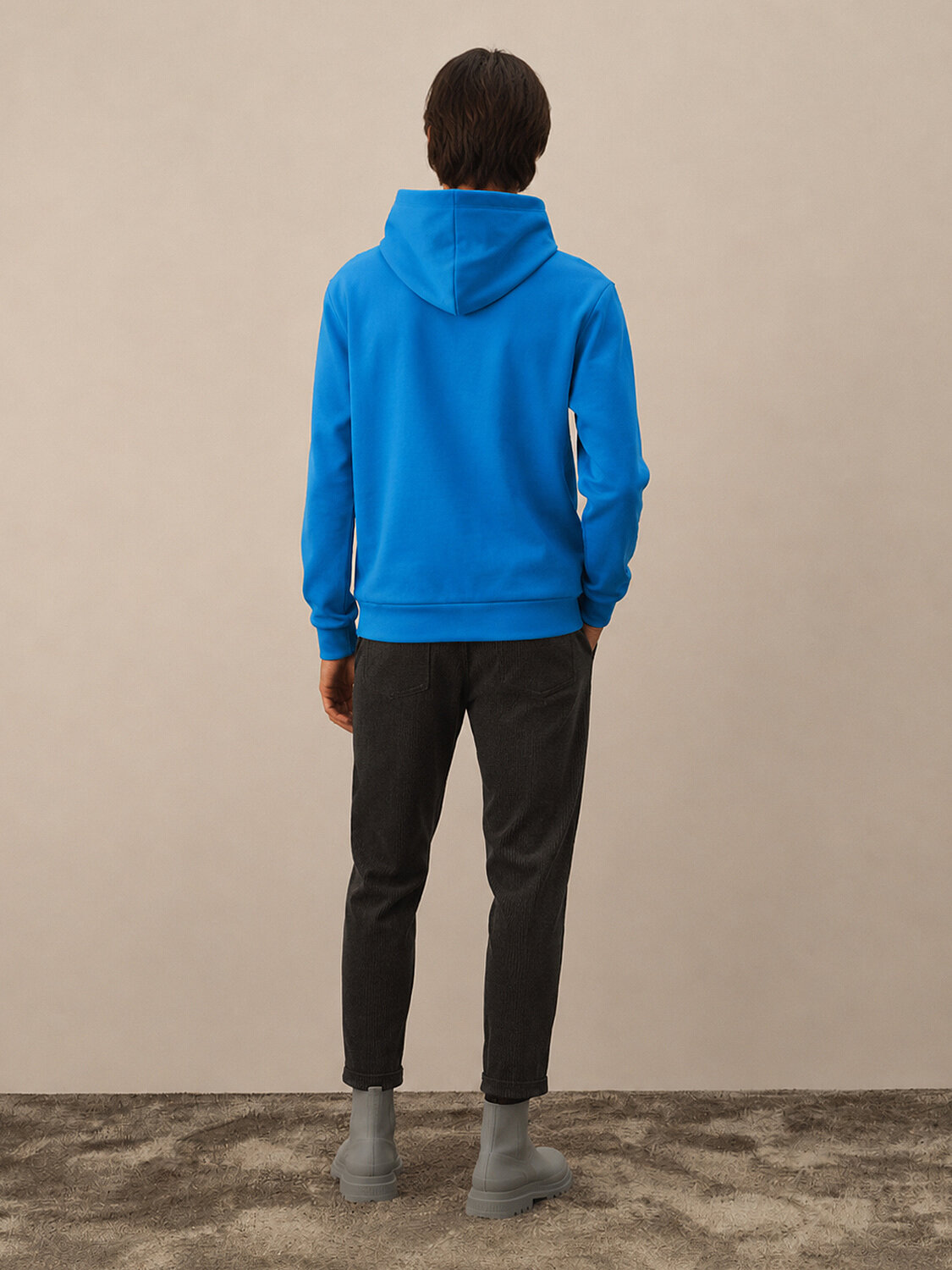 Cotton Hooded Regular Fit Sweatshirt - 4