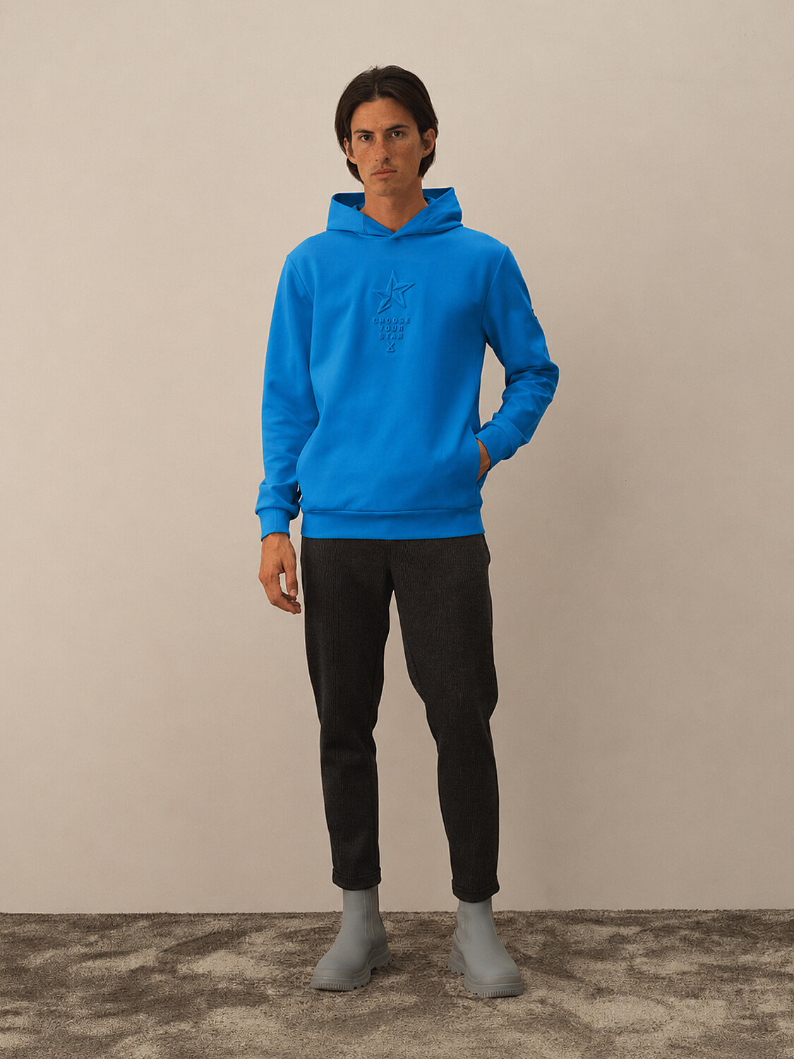 Cotton Hooded Regular Fit Sweatshirt - 2