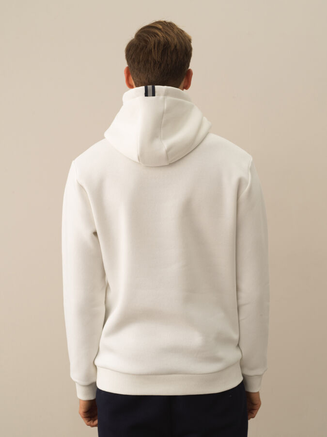 Cotton Hooded Regular Fit Sweatshirt - Xint