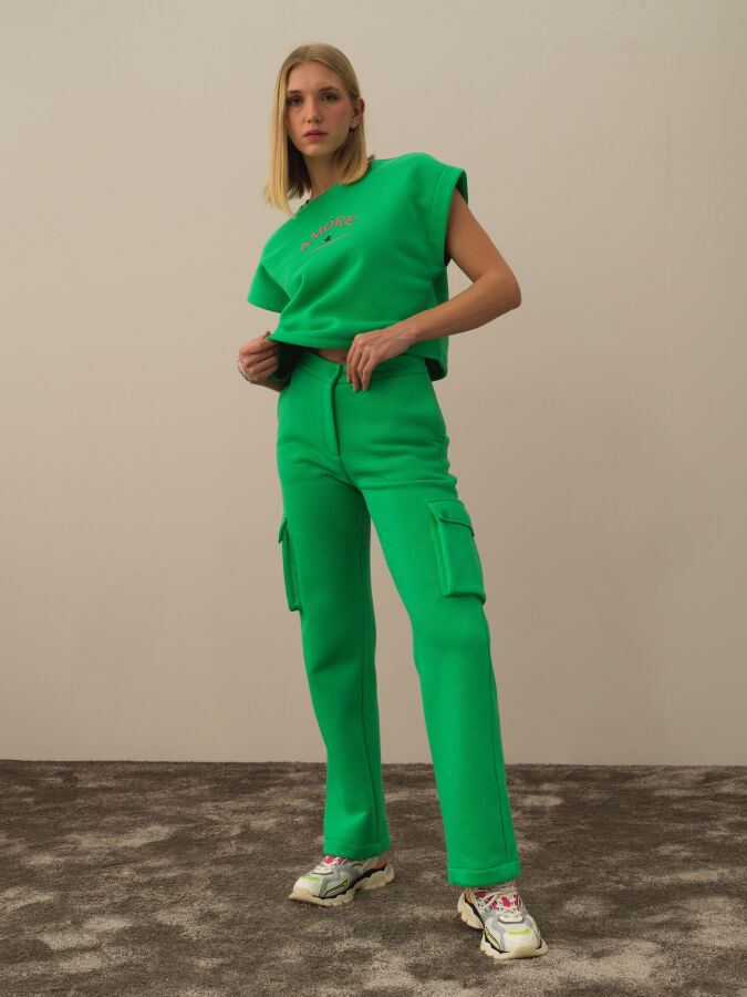 Cotton Oversized Cargo Pants - Xint