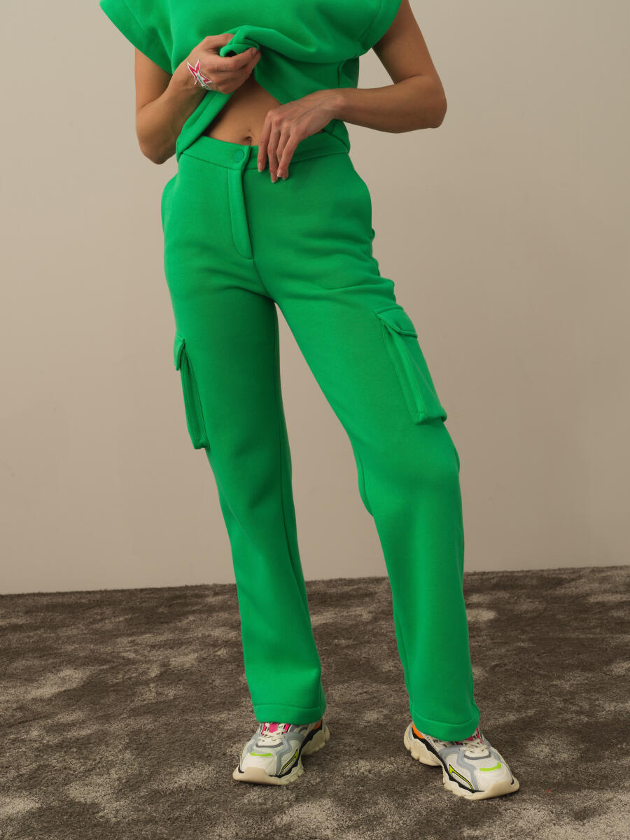 Cotton Oversized Cargo Pants - 3